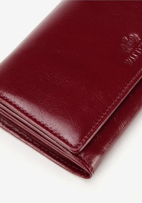 Damski portfel ze skóry naturalnej, czerwony, 21-1-052-L10, Zdjęcie 4