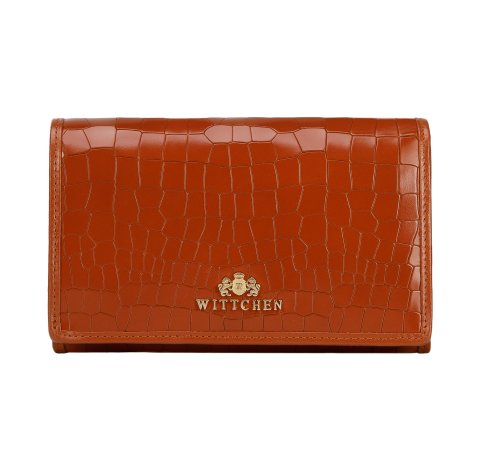 Жіночий гаманець зі шкіри екзотичної фактури, середній 15-1-081-55