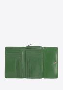 Damski portfel ze skóry poziomy, zielony, 14-1-049-L0, Zdjęcie 2