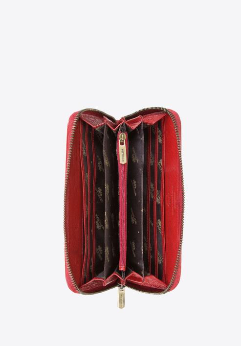 Damski portfel ze skóry retro, czerwony, 21-1-104-3, Zdjęcie 2