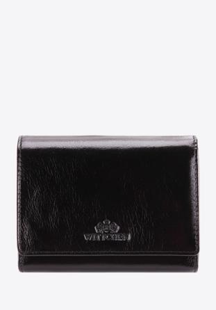Damski portfel ze skóry średni, czarny, 21-1-070-10, Zdjęcie 1