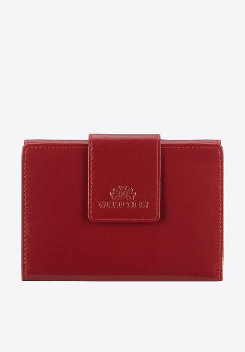 Damski portfel ze skóry z elegancką napą, czerwony, 14-1-048-L5, Zdjęcie 1