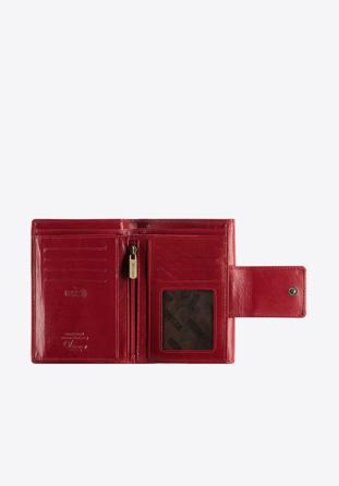 Damski portfel ze skóry z elegancką napą, czerwony, 14-1-048-L3, Zdjęcie 1