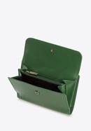 Damski portfel ze skóry z elegancką napą, zielony, 14-1-048-L5, Zdjęcie 5