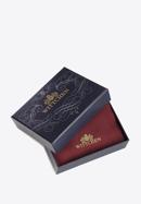 Damski portfel ze skóry z elegancką napą, wiśniowy, 14-1-048-L0, Zdjęcie 9