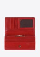 Damski portfel ze skóry z herbem duży, czerwony, 10-1-075-4, Zdjęcie 2