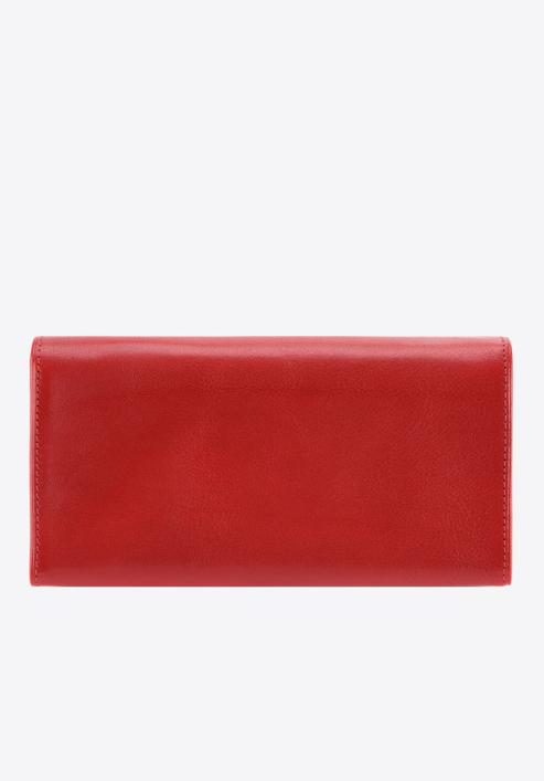 Damski portfel ze skóry z herbem duży, czerwony, 10-1-075-4, Zdjęcie 4