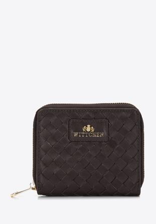 Women's small leather wallet, dark brown, 97-1E-504-4, Photo 1