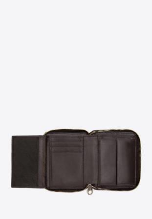 Women's small leather wallet, dark brown, 97-1E-504-4, Photo 1