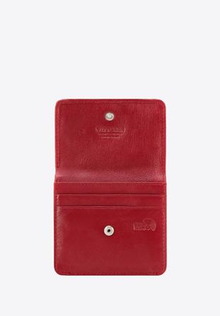 Women's leather compact wallet, red, 26-2-443-3, Photo 1