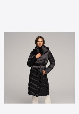 Women's hooded down coat, black, 91-9D-403-1-2XL, Photo 1
