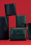 Damski skórzany portfel na zatrzask, czarny, 21-1-234-3L, Zdjęcie 10