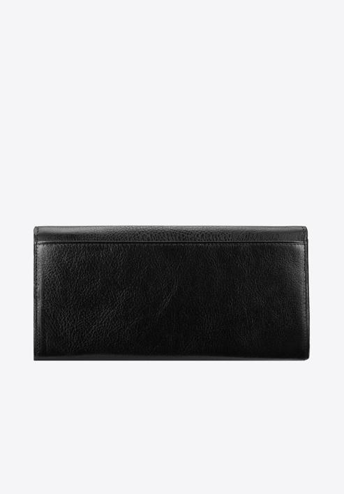 Damski skórzany portfel na zatrzask, czarny, 21-1-234-3L, Zdjęcie 4