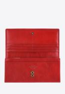 Damski skórzany portfel z herbem poziomy, czerwony, 10-1-333-4, Zdjęcie 2