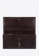Damski skórzany portfel z herbem poziomy, brązowy, 10-1-333-4, Zdjęcie 2