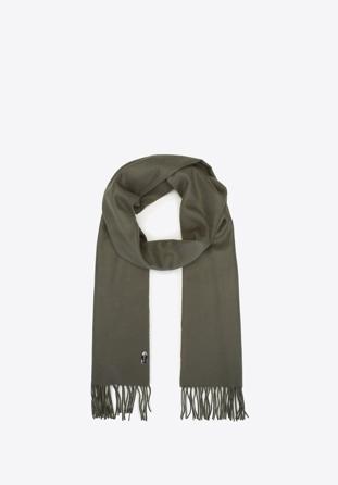 Women's scarf, khaki green, 91-7D-X11-O, Photo 1