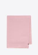Elegant women's fringed scarf, powder pink, 98-7D-X10-X3, Photo 1