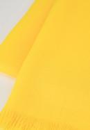 Damski szal elegancki z delikatnymi frędzlami, żółty, 98-7D-X10-X3, Zdjęcie 3