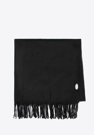 Women's classic scarf, black, 91-7D-X10-1, Photo 1