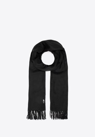 Women's classic scarf, black, 91-7D-X10-1, Photo 1