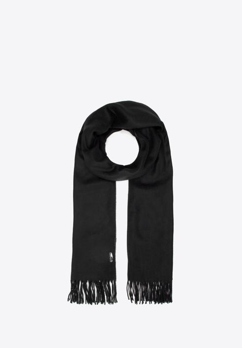 Women's classic scarf, black, 91-7D-X10-1, Photo 2