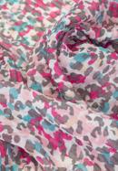 Damski szal plisowany w cętki, różowo-niebieski, 94-7D-X06-1, Zdjęcie 3