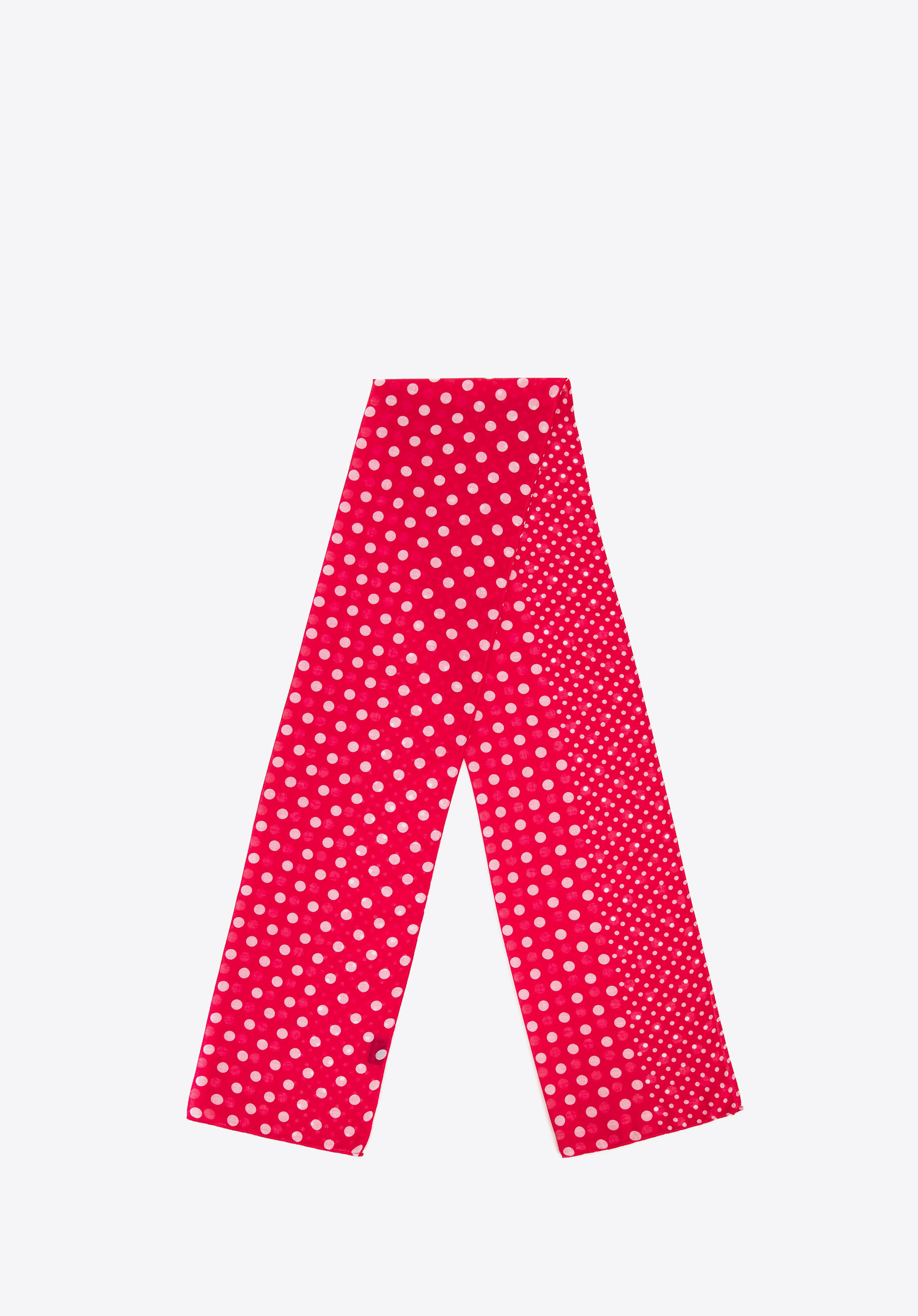 Women's polka-dot scarf, pink-white, 100-7D-006-P, Photo 1