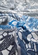 Women's patterned scarf, grey-blue, 95-7D-X13-X3, Photo 3
