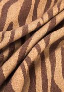 Women's zebra print scarf, dark brown - light brown, 95-7F-006-9, Photo 4