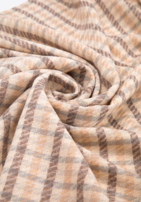 Women's muted colours scarf, beige-brown, 95-7F-008-9X, Photo 3