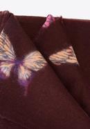 Damski szal we wzór motyli, brązowy, 91-7D-X23-X3, Zdjęcie 4