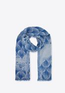Women's reversible scarf, blue, 95-7D-X02-8, Photo 2