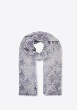 Women's reversible scarf, grey, 95-7D-X02-8, Photo 1