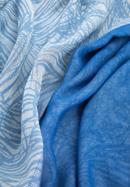 Damski szal z bawełny dwustronny, jasny niebieski, 95-7D-X02-8, Zdjęcie 3