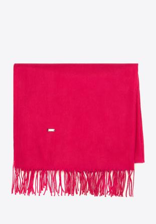 Women's fringed scarf, pink, 94-7D-X90-3, Photo 1