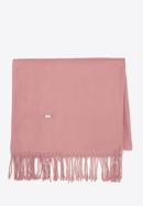 Women's fringed scarf, light pink, 94-7D-X90-N, Photo 1