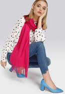Women's fringed scarf, pink, 94-7D-X90-4, Photo 10