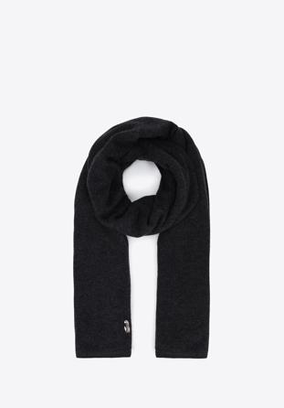 Women's scarf with wool blend, graphite, 91-7D-X09-8, Photo 1