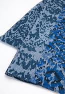 Women's patterned scarf, blue, 95-7D-X09-7, Photo 3