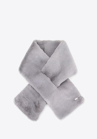 Women's faux fur winter scarf, grey, 95-7F-003-8, Photo 1