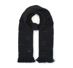 Women's monogram scarf, black, 93-7F-007-1, Photo 1