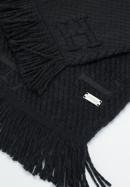 Women's monogram scarf, black, 93-7F-007-1, Photo 3