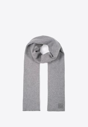 Women's classic scarf, light grey, 97-7F-002-8, Photo 1