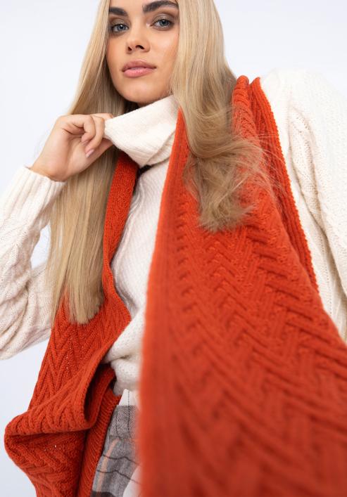 Scarf, brick red, 97-7F-007-7, Photo 15