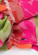 Damski szalik w paski, różowo-zielony, 95-7D-X15-X3, Zdjęcie 3