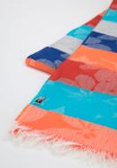 Women's striped scarf, grey-orange, 95-7D-X15-X3, Photo 3