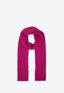 Women's cable knit scarf, pink, 95-7F-005-2, Photo 2