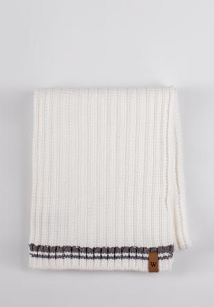 Women's knitted winter scarf, cream, 97-7F-003-08, Photo 1