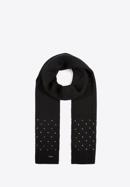 Women's scarf with crystal beads, black, 97-7F-001-1, Photo 2