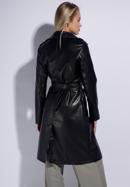 Faux leather trench coat, black, 95-9P-103-1-M, Photo 5